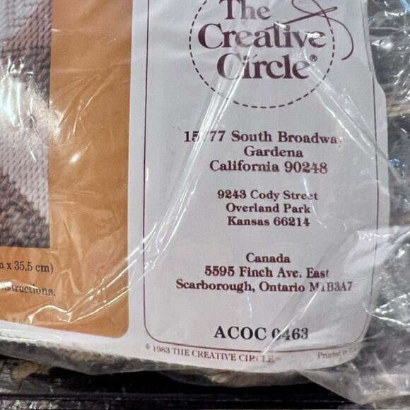 NEW‎ Vintage 1983 The Creative Circle Kit #0463 Broken Star Sampler Pillow Yarn - Picture 3 of 6